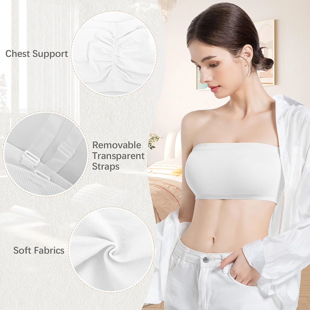Women Tube Strapless Bra