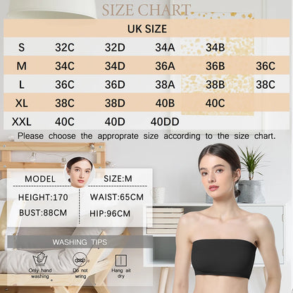 Women Tube Strapless Bra