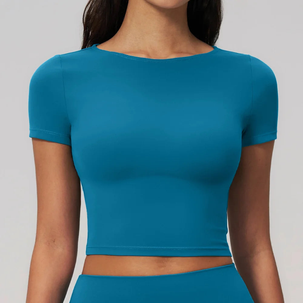 Fitness Clothes Bare Feel Slim Sexy Top