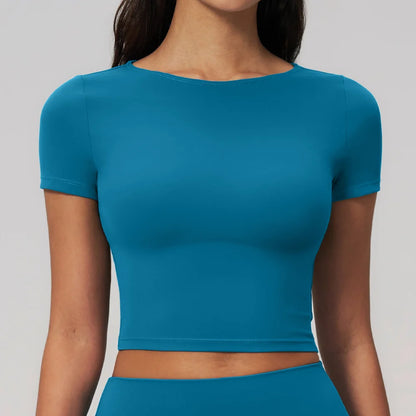 Fitness Clothes Bare Feel Slim Sexy Top