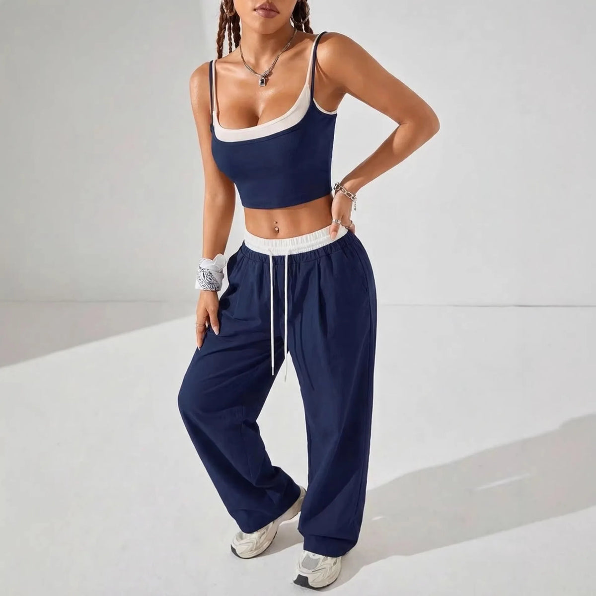Casual 2 Piece Streetwear Set for Women
