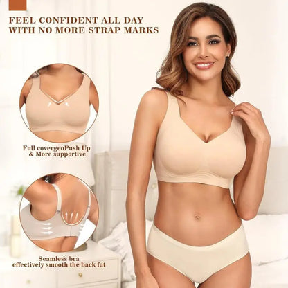 Women's Seamless Wireless Push Up Bra