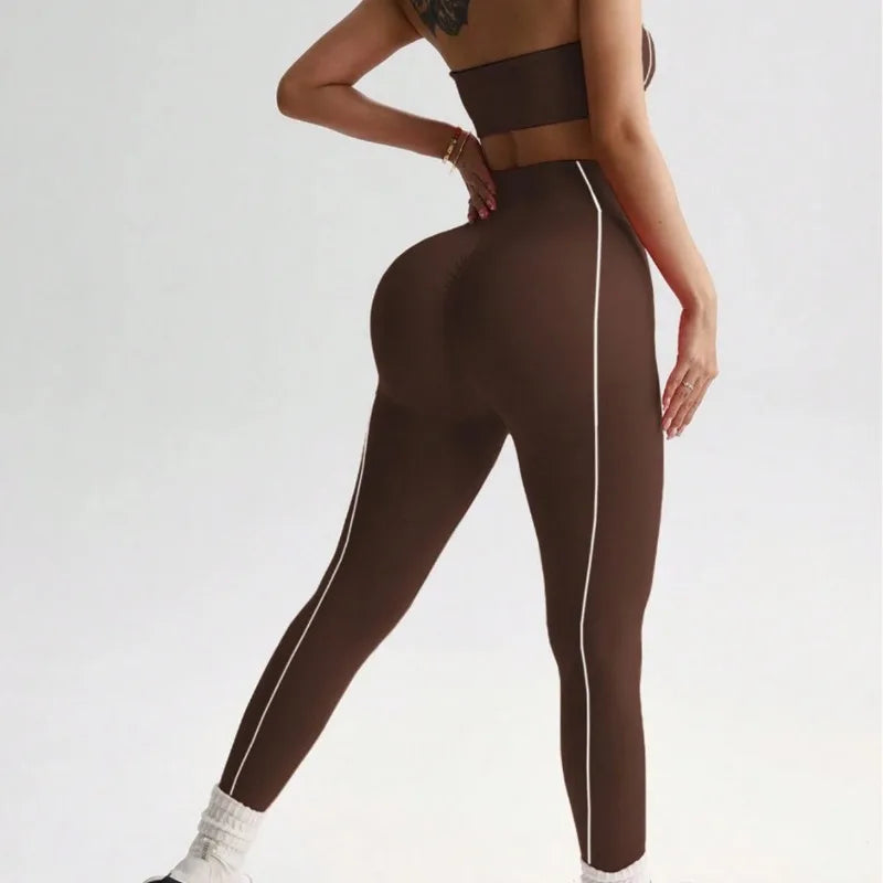 High Waist Yoga Leggings Set