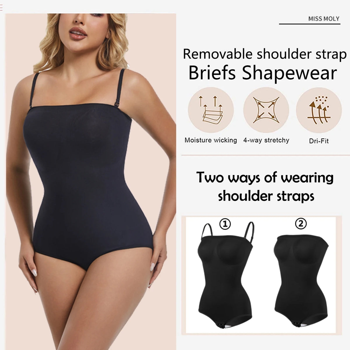 Women's Strapless Jumpsuit Shapewear