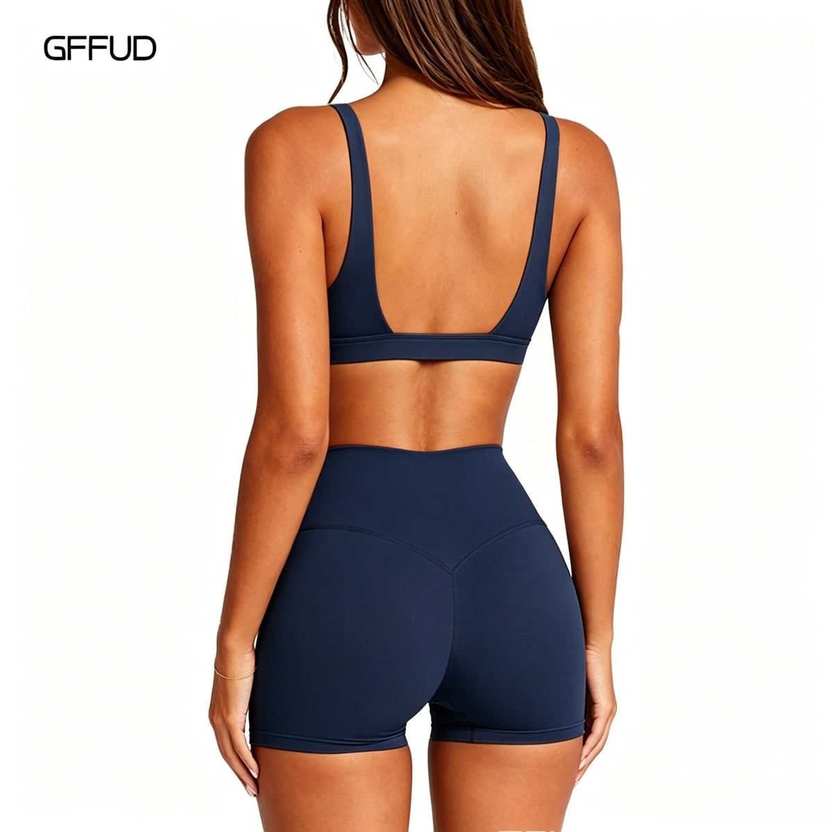 Quick Dry Tummy Control Gym Shorts 2 Piece Set
