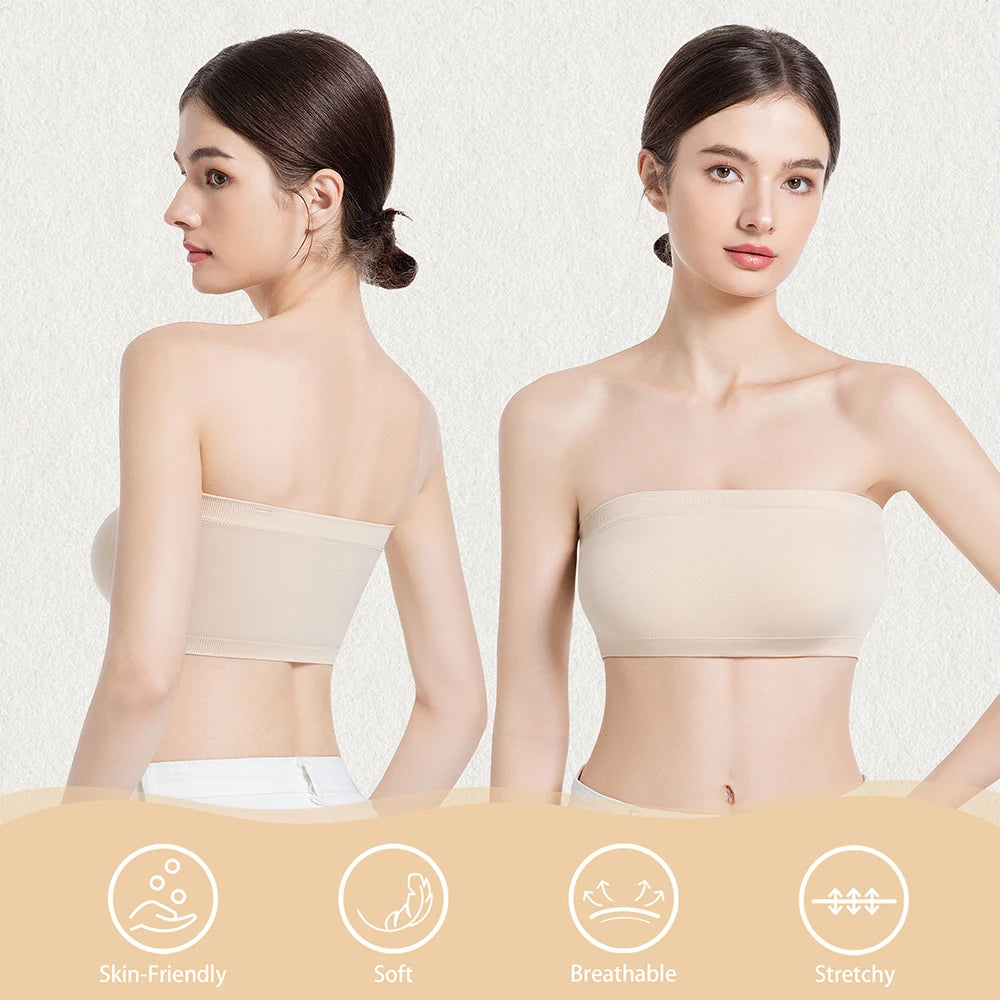 Women Tube Strapless Bra
