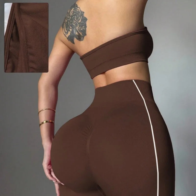 High Waist Yoga Leggings Set