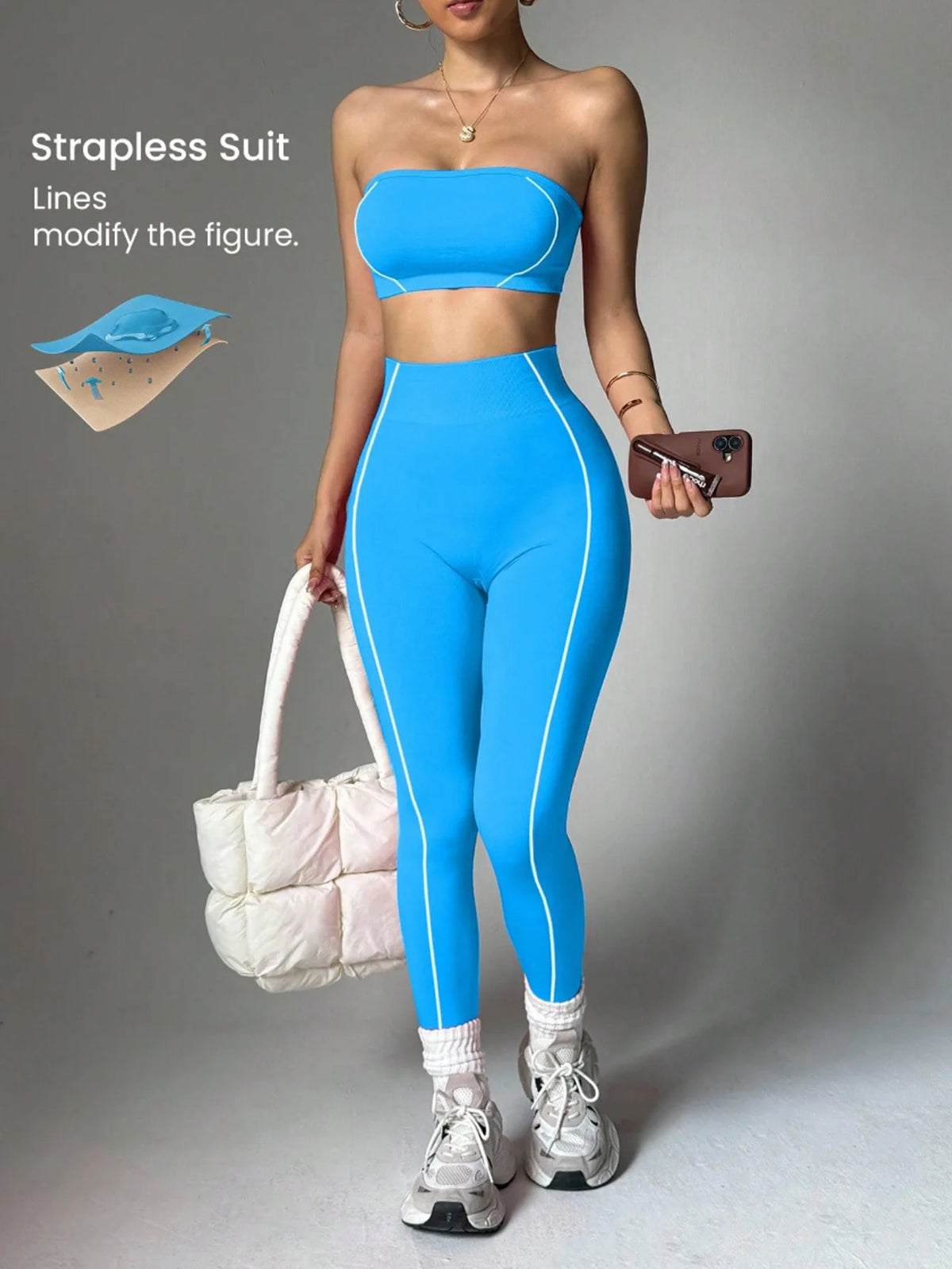 High Waist Yoga Leggings Set
