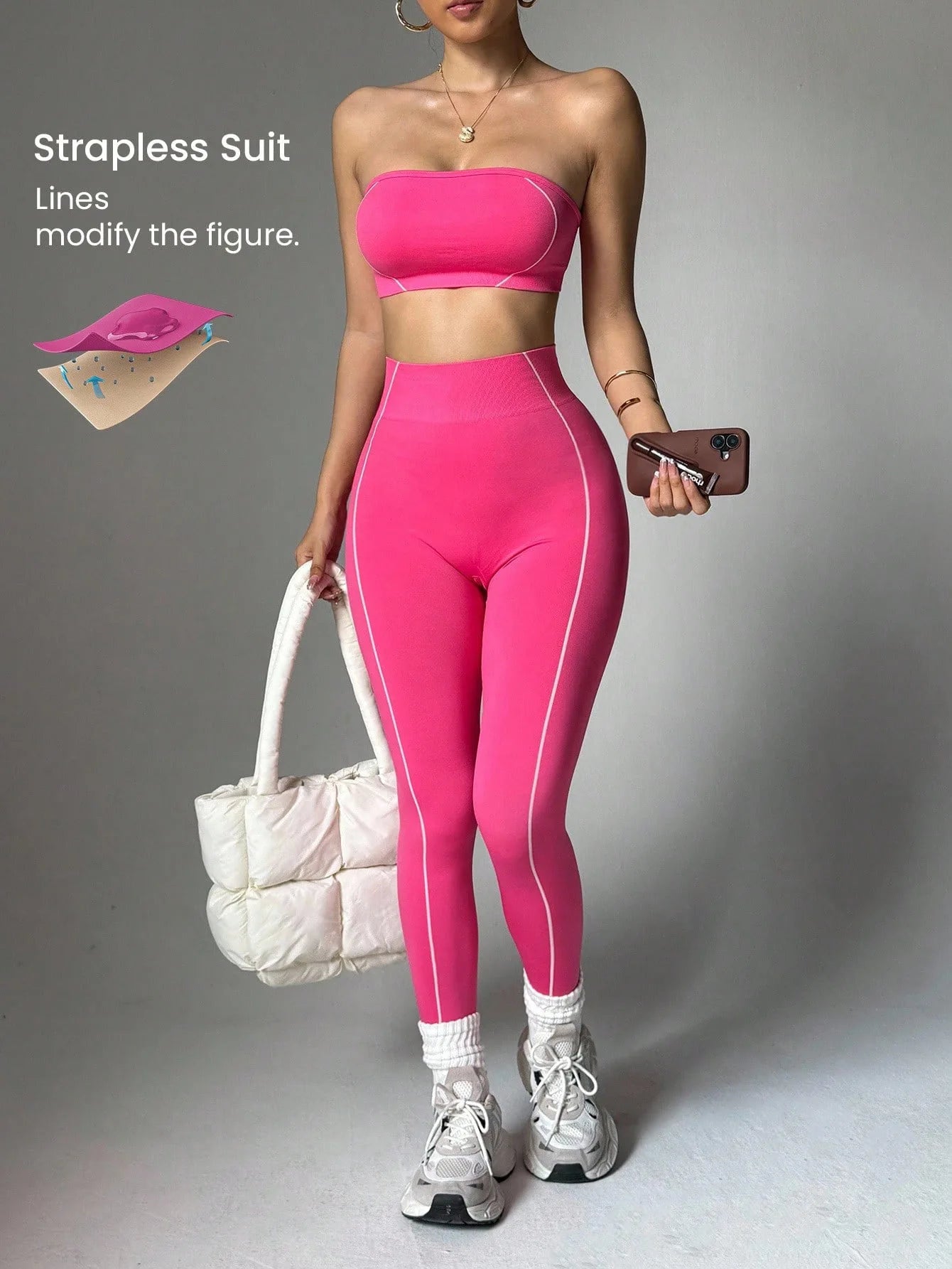 High Waist Yoga Leggings Set