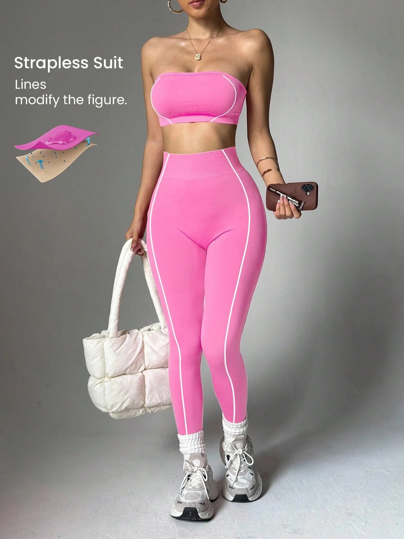 High Waist Yoga Leggings Set