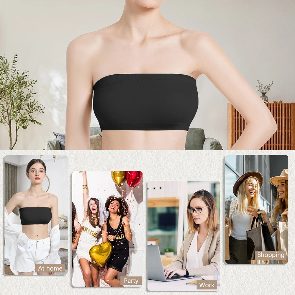 Women Tube Strapless Bra